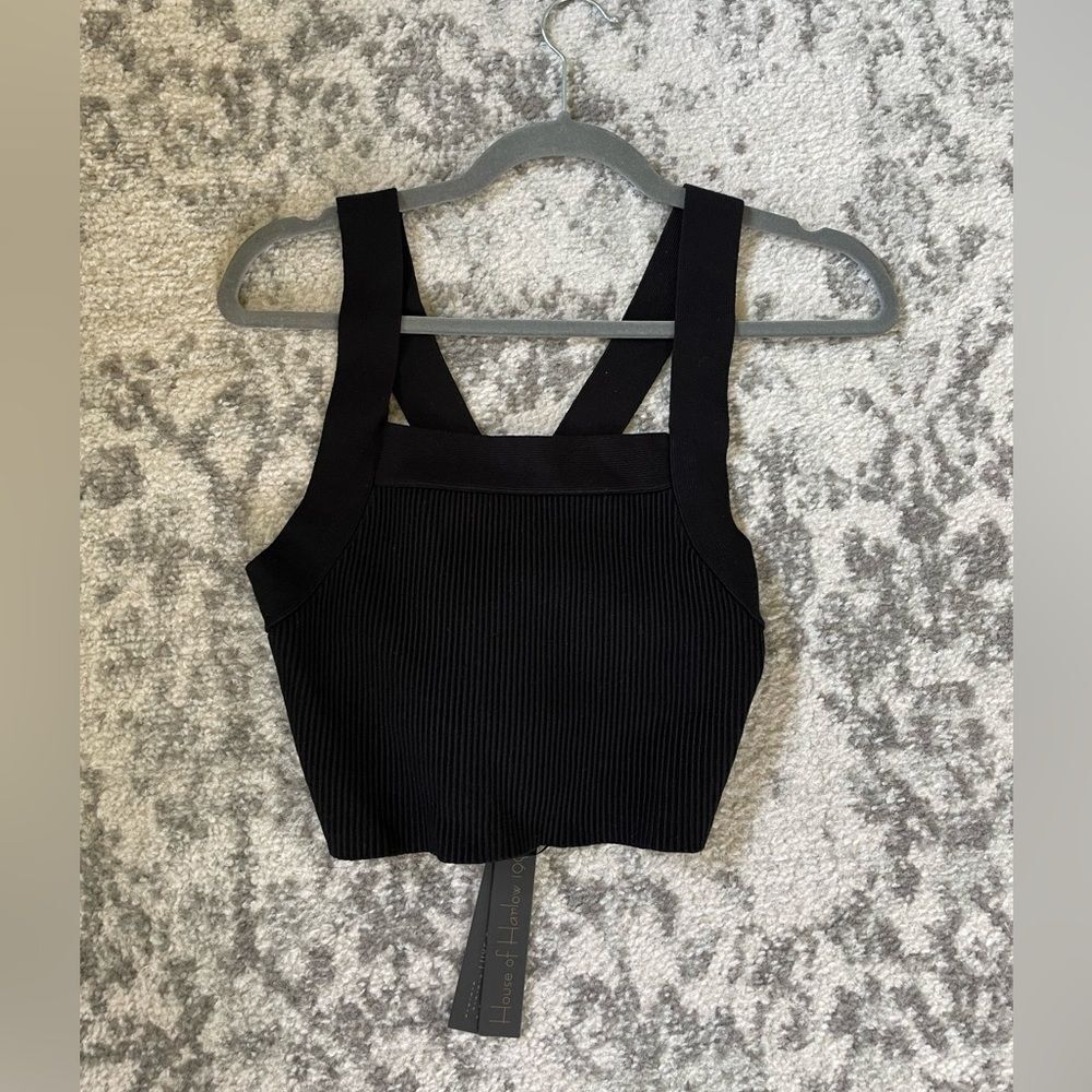 NEW House of Harlow tank top criss cross back large
